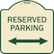 Signmission Reserved Parking Arrow Pointing Left and Right Heavy-Gauge Aluminum Sign, 18" x 18", TG-1818-23160 A-DES-TG-1818-23160 - alternate 1